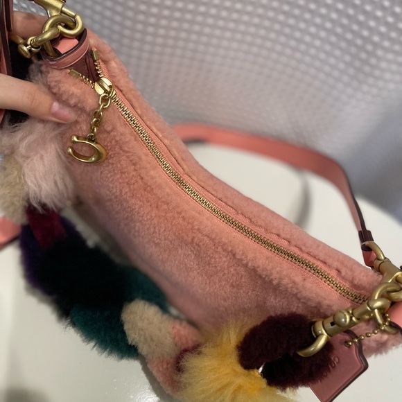 Like New Coach Pink Mira Shearling Crossbody Bag 🩷 - Picture 4 of 10